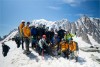 Group of climbers on Mont Blanc